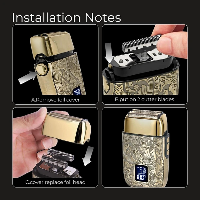 Alt view image 7 of 7 - Ufree Foil Shaver for Men, Electric Razor, Face Shaver