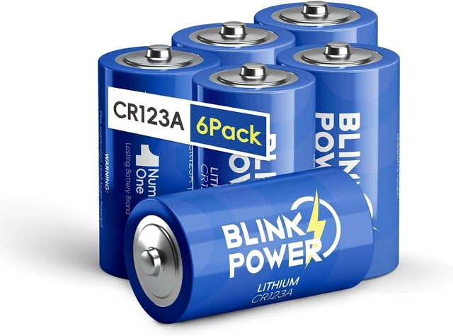Main image of Blinkspower CR123A 3V Lithium Battery 6 Pack, 1700mAh 3 Volt 123 Batteries, Longest Lasting for Flashlight and Security DeviceNon-Rechargeable