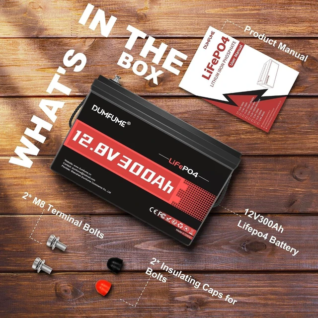 Alt view image 5 of 7 - 12V 300Ah Lithium LiFePO4 Battery With 200A BMS 15000+ Deep Cycles