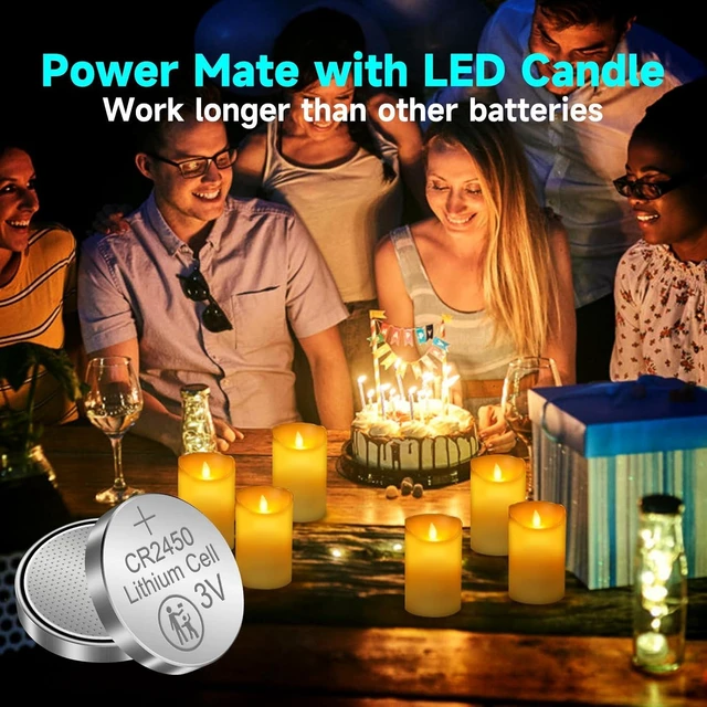 Alt view image 2 of 6 - CR2450 Lithium Battery 3 Volt 600mAh Coin Button Cell 100 Pack