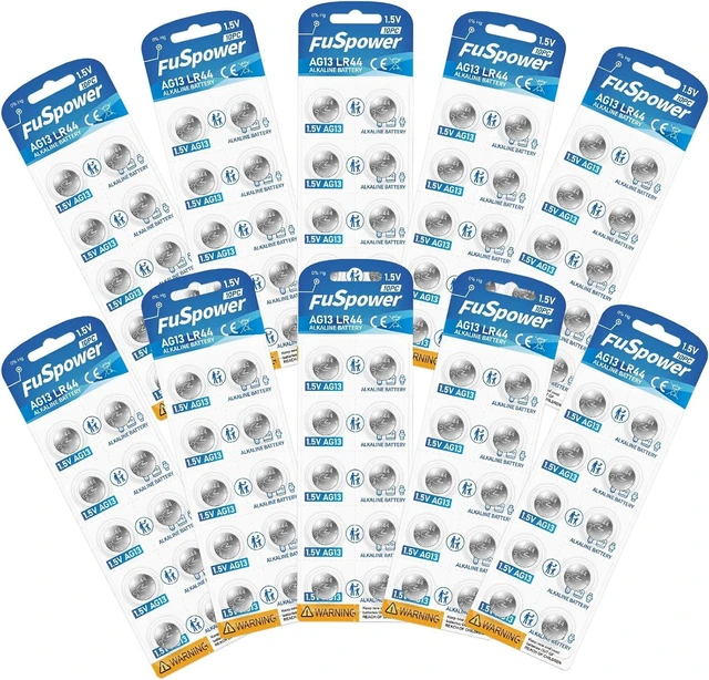 Main image of LR44 Watch Battery 1.5V: 357 Alkaline Coin 100 Pack