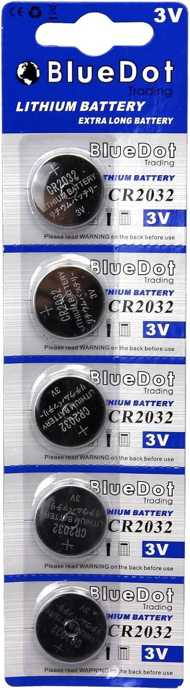 Alt view image 2 of 6 - BlueDot Trading CR2032 Batteries, 30 Count High Power Lithium 3V Coin Battery Ideal for Door openers, LED Lights, Game Consoles, car/Key fobs, 1 Pack of 30