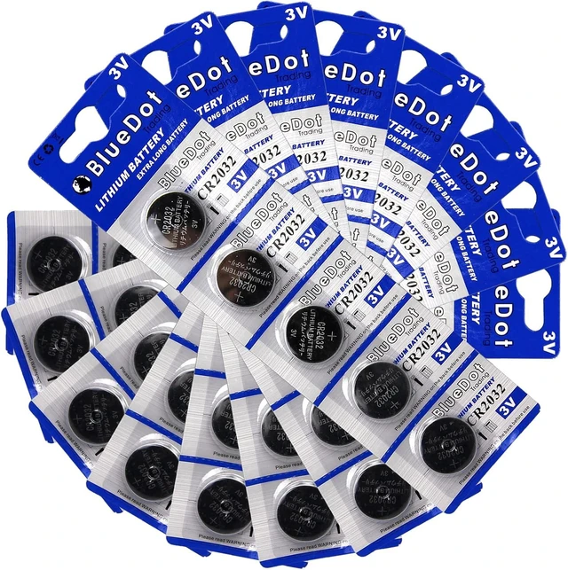 Alt view image 5 of 6 - BlueDot Trading CR2032 Batteries, 30 Count High Power Lithium 3V Coin Battery Ideal for Door openers, LED Lights, Game Consoles, car/Key fobs, 1 Pack of 30