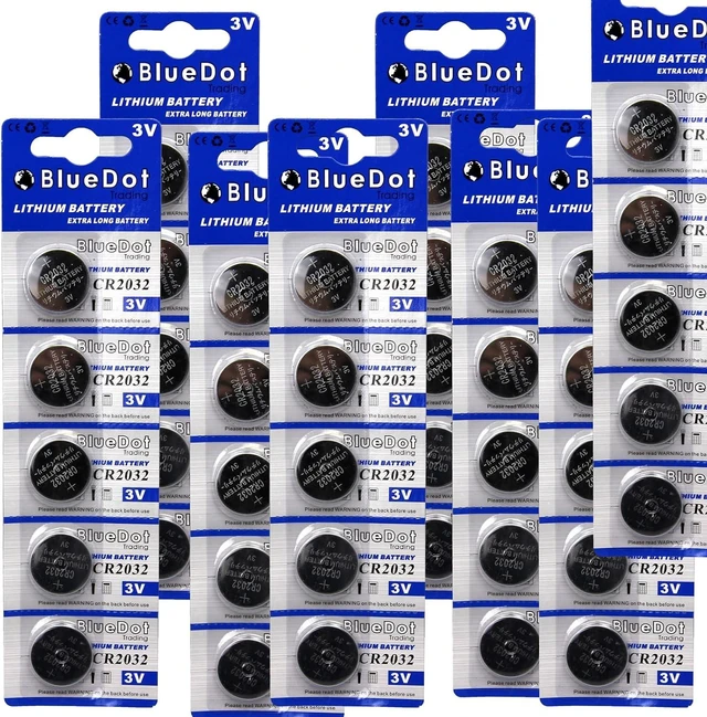 Alt view image 6 of 6 - BlueDot Trading CR2032 Batteries, 30 Count High Power Lithium 3V Coin Battery Ideal for Door openers, LED Lights, Game Consoles, car/Key fobs, 1 Pack of 30
