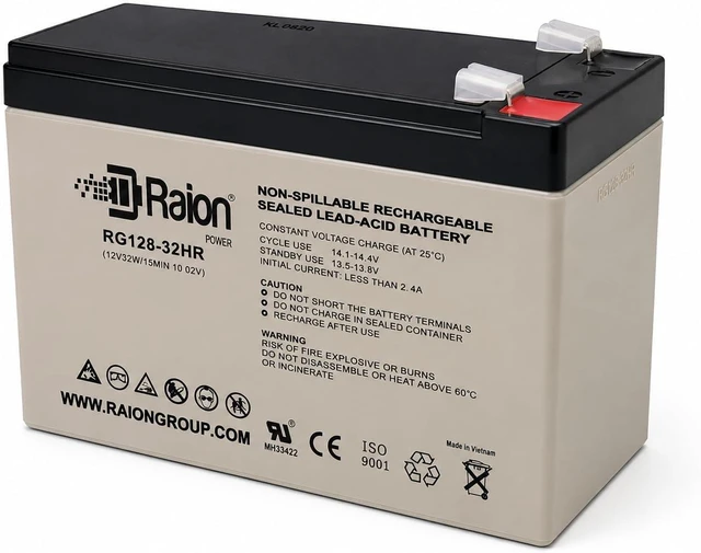 Alt view image 6 of 7 - Raion Power 24V 7.5Ah High Rate RBC48 Compatible Battery Cartridge for APC Smart-UPS SMT750, SMT750C, SMT750CUS, SMT750US, SUA750ICH, SUA750IX38 & SUA750US