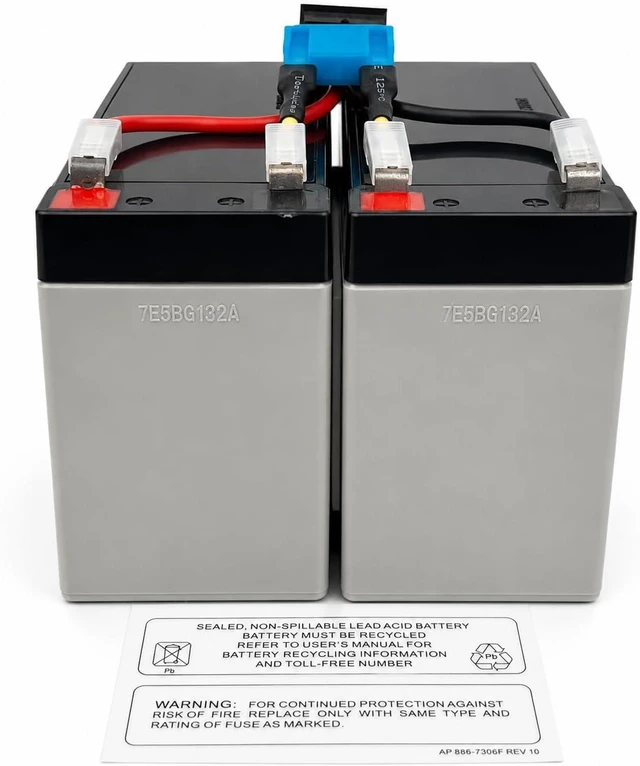 Alt view image 5 of 7 - Raion Power 24V 7.5Ah High Rate RBC48 Compatible Battery Cartridge for APC Smart-UPS SMT750, SMT750C, SMT750CUS, SMT750US, SUA750ICH, SUA750IX38 & SUA750US