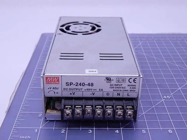 Alt view image 3 of 6 - Mean Well SP-240-48 Enclosed Switching AC-to-DC Power Supply, Single Output, 48V, 0-5A, 240W, 2.0" H x 3.7" W x 7.5" L