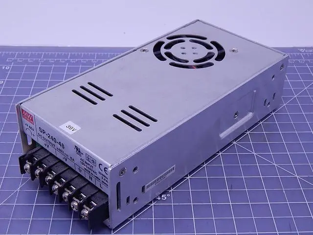 Main image of Mean Well SP-240-48 Enclosed Switching AC-to-DC Power Supply, Single Output, 48V, 0-5A, 240W, 2.0" H x 3.7" W x 7.5" L