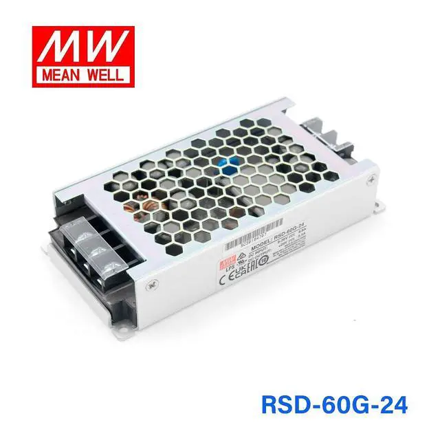 Alt view image 2 of 2 - MEAN WELL RSD-60G-24 24V 2.5A 60W Reliable Railway Enclosed DC-DC Converter 9-36 Vin