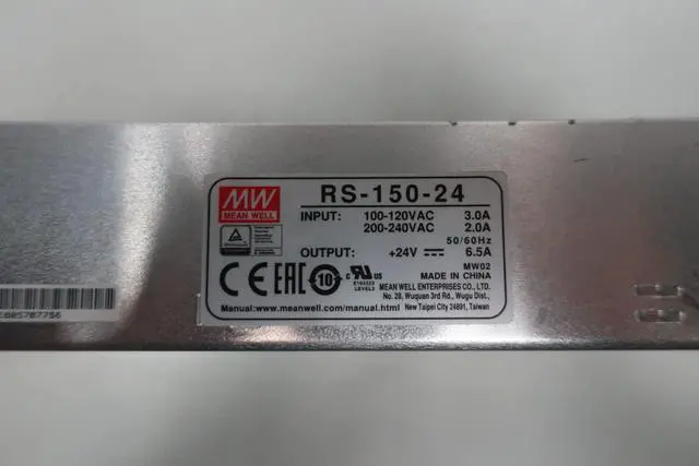 Alt view image 6 of 7 - MEAN WELL RS-150-24 AC to DC Power Supply 100-120/200-240V-AC 6.5A AMP 24V-DC