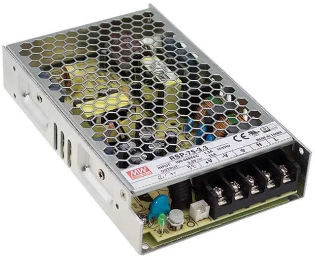 Main image of MEAN WELL RSP-75-24 AC to DC Switching Power Supply Single Output with PFC Function 24 Volts 3.2 Amps 76.8 Watts