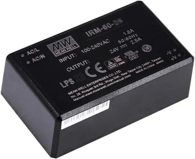 Main image of Mean Well IRM 60W 5V 5A Switching Power Supply IRM-60-5ST Screw Terminal Type AC-DC
