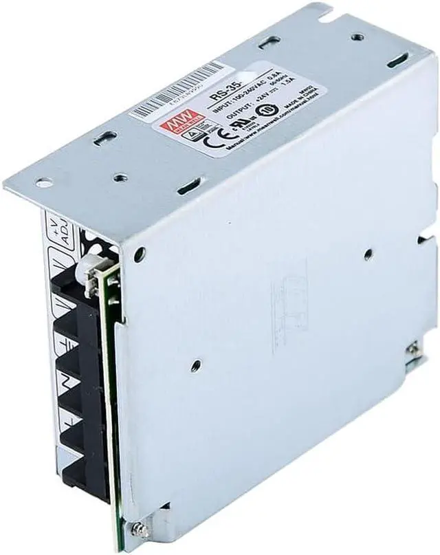 Alt view image 4 of 4 - Mean Well RS 35W 24V 1.5A Switching Power Supply AC/DC Single Output RS-35-24 Power Supply Driver Transformer for Railway, Industrial, Communications or Data Systems, etc