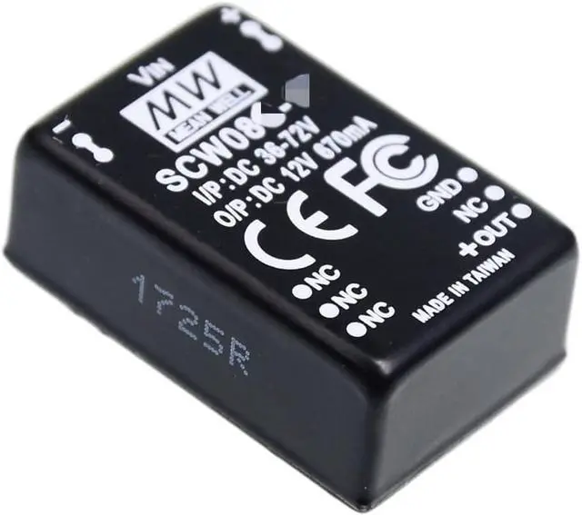 Alt view image 2 of 5 - Mean Well SCW 8W 5V 320-1600mA Power Supply Converter SCW08B-05 DC/DC