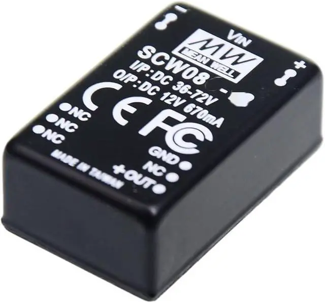 Alt view image 3 of 5 - Mean Well SCW 8W 5V 320-1600mA Power Supply Converter SCW08B-05 DC/DC