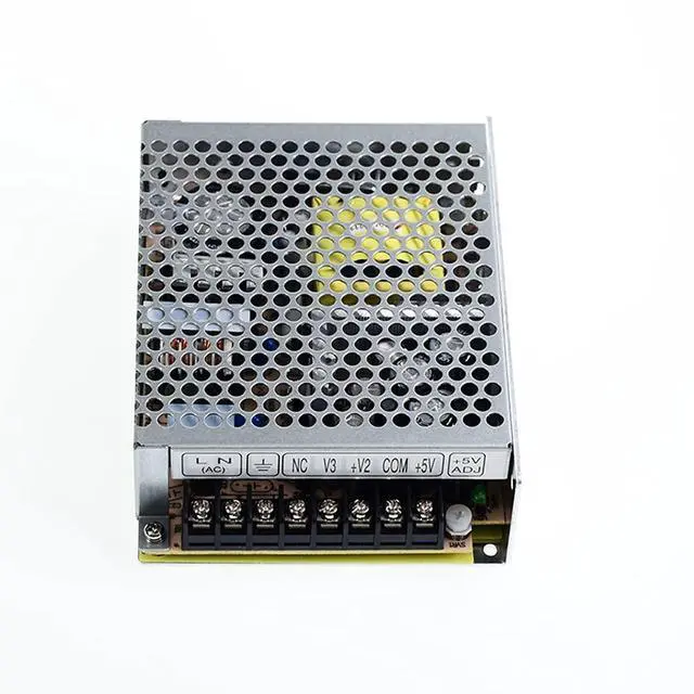 Alt view image 2 of 6 - Original Mean Well 65W 5V 12V -5V Triple Output Switching Power Supply 5V/6A 12V/2.8A -5V/0.5A SMPS Enclosed Type Power Supply Unit Transformer Input 88-264Vac