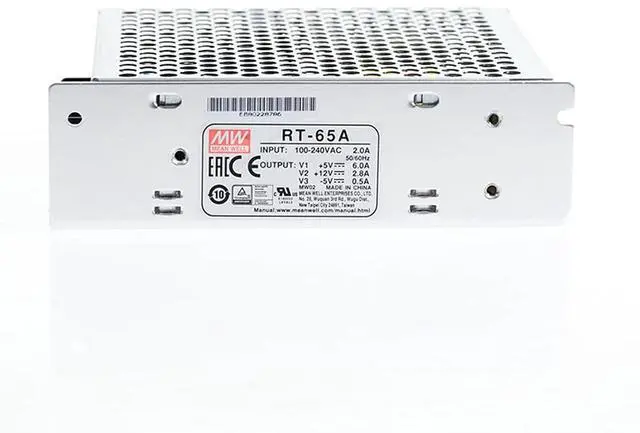 Main image of Original Mean Well 65W 5V 12V -5V Triple Output Switching Power Supply 5V/6A 12V/2.8A -5V/0.5A SMPS Enclosed Type Power Supply Unit Transformer Input 88-264Vac