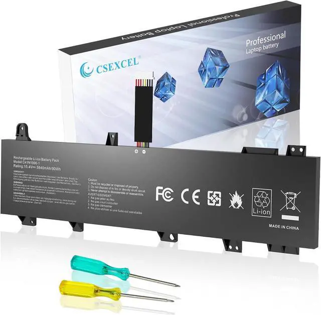 Main image of C41N1906-1 4ICP5/63/133 Laptop Battery Replacement for ASUS TUF Gaming A17 FX706 FX706IU FX766IU FA706 FA706IU F15 FX506 FX506H FX506L FA506 FA50IV FA566IV Series (Long Cable) 15.4V 90Wh