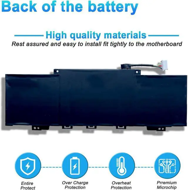 Alt view image 4 of 7 - PC03XL M24648-005 Laptop Battery for HP Pavilion x360 14 14-DY 14-BA 14-CD 14-dw 15 15-er Pavilion Aero 13-be Pavilion x360 Convertible 14-dy Series HSTNN-OB1W M24421-271 M24421-AC1 PC03043XL