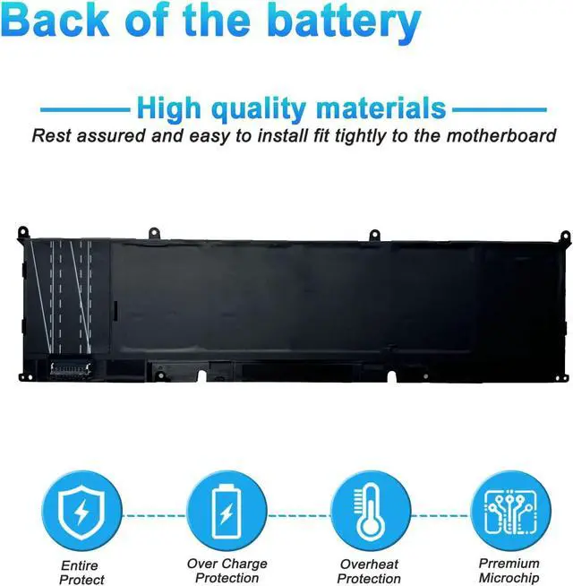 Alt view image 4 of 7 - 90Wh P0FWH Laptop Battery Replacement for Alienware m16 R2 Inspiron 16 Plus 7640 Inspiron 16 7640 2-in-1 Serie Notebook P0FWH POFWH 0M9DG0 HGJCY 1969N