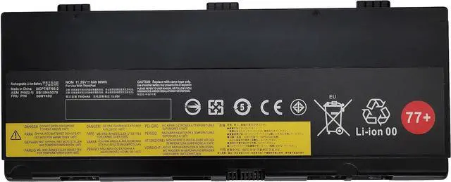 Main image of 77+ 11.25V 90Wh 01AV477 00NY493 Laptop Battery for Lenovo Thinkpad P50 P51 P52 00NY490 00NY491 00NY492 01AV495 01AV496 SB10K97634