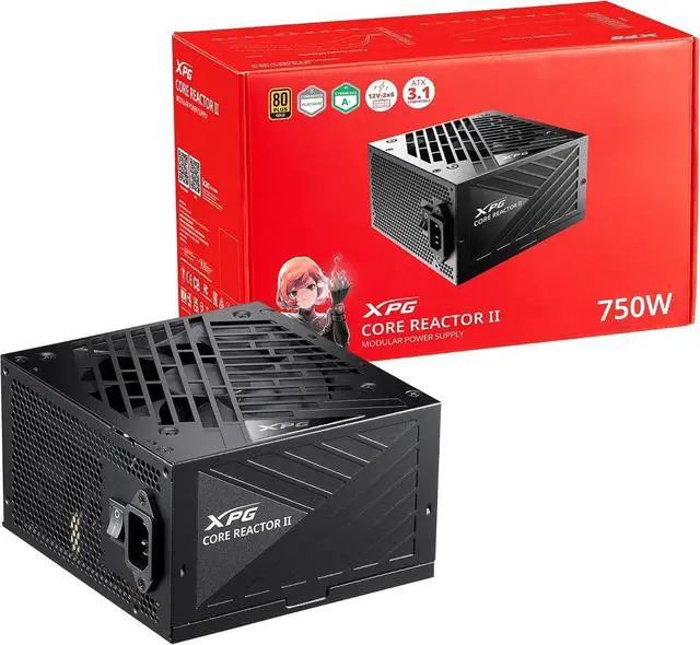 Main image of Adata XPG Core Reactor II Power Supply - 750W, 80 Plus, Gold, Active PCF, Full Modular, W/Cable