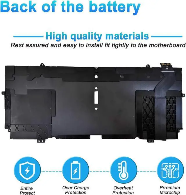 Alt view image 6 of 7 - 52TWH Laptop Battery Replacement for Dell XPS 13 7390 2-in-1 Series
