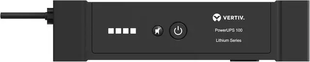 Alt view image 4 of 6 - Vertiv Liebert PowerUPS 100 Lithium Ion UPS, PUL-350LVT, 350VA/210W 120V Standby Power, 4 Outlets, Battery Backup with Surge Protection, Energy Star Certified, 5 Year Warranty, Wall Mountable