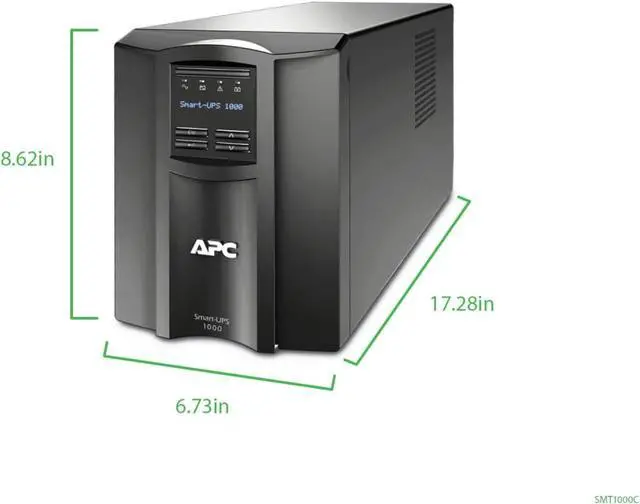 Alt view image 3 of 7 - APC, SMT1000C, APC Smart-UPS 1000VA LCD 120V