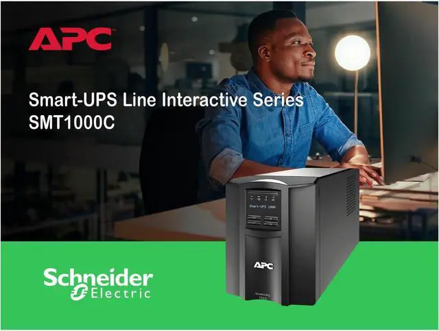 Alt view image 7 of 7 - APC, SMT1000C, APC Smart-UPS 1000VA LCD 120V