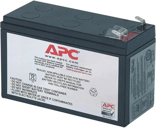 Main image of APC UPS Replacement Battery Cartridge 117 / 120 V DC - Spill-proof, Maintenance-free Sealed Lead Acid Hot-swappable / APCRBC117 /