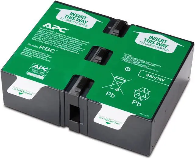Alt view image 5 of 5 - APC 1500VA UPS Battery Backup & Surge Protector, BX1500MR Backup Battery Power Supply with AVR & UPS Battery Replacement, APCRBC124, for APC UPS Models BX1500M, BR1500G, BR1300G, SMC1000-2U