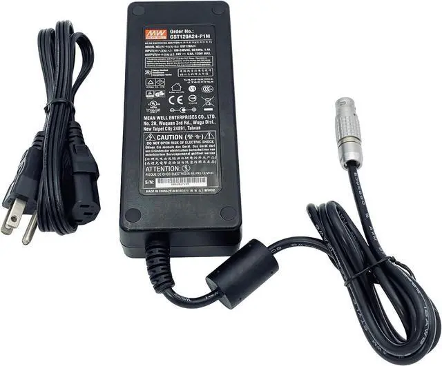 Main image of Mean Well GST120A24-P1M AC Adapter 2-Pin 24V 5A 120W GST120A24 Power Supply Cord
