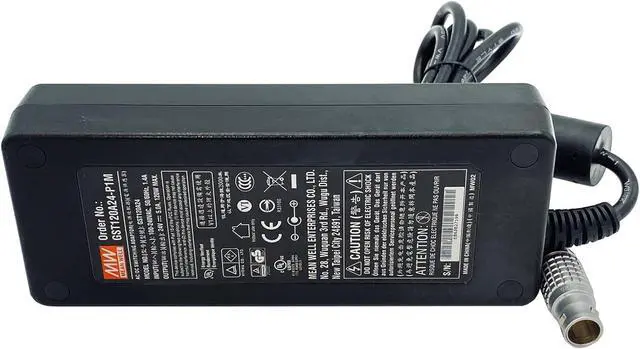 Alt view image 6 of 7 - Mean Well GST120A24-P1M AC Adapter 2-Pin 24V 5A 120W GST120A24 Power Supply Cord