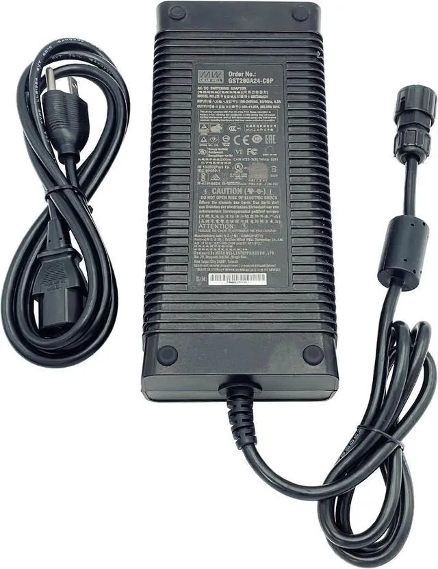 Main image of Mean Well GST280A24-C6P 280.08W AC Adapter 4-Pin 24V 11.67A GST280A24 Power Supply Cord