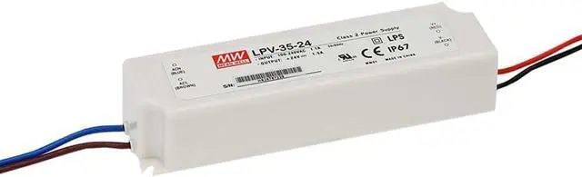 Main image of 2pcs Mean Well MW LPV-35-24 AC/DC POWER SUPPLY Dimmable LED DRIVER 24V 36W 1.5A Class 2