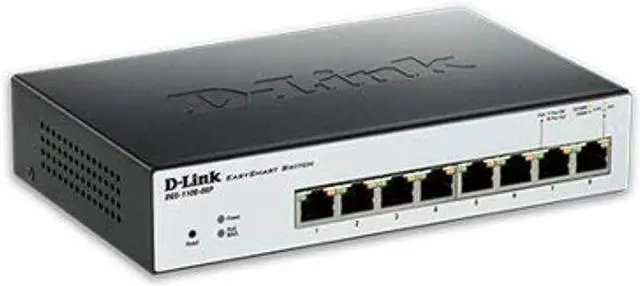 Alt view image 7 of 7 - D-Link Business DGS-1100-08P Easy Smart 8 Pt PoE Gig Switch