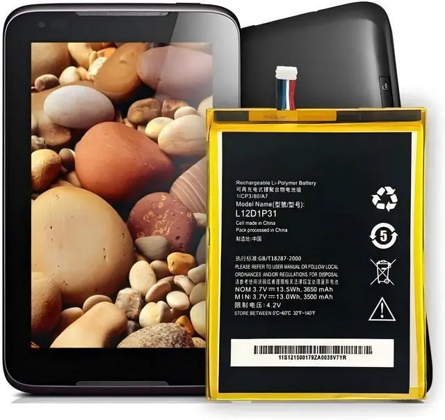 Alt view image 5 of 7 - L12D1P31 Laptop Battery,Compatible for Lenovo A1000/A3000-H/A5000E/A1010-T/A3300/A1010 Tablet Battery Replacement Bateria Grade A Cell.