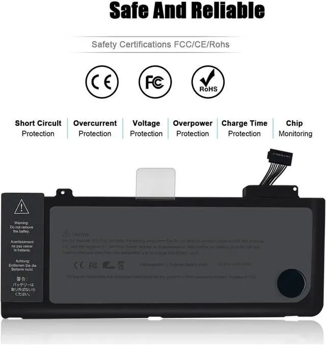 Alt view image 3 of 6 - BeNtli A1322 A1493 A1713 A1819 A1417 A1618 A1321 BatteryCompatible for MacBook Pro 13" A1278 A1502 A1708 A1706 15" A1286 A1398 A1707(A1706(Late 2016))