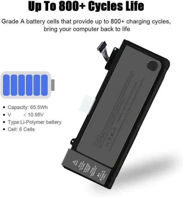 Alt view image 4 of 6 - BeNtli A1322 A1493 A1713 A1819 A1417 A1618 A1321 BatteryCompatible for MacBook Pro 13" A1278 A1502 A1708 A1706 15" A1286 A1398 A1707(A1706(Late 2016))