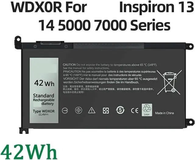 Alt view image 2 of 7 - BeNtli 42Wh WDX0R Laptop BatteryCompatible for Dell Vostro 5468 5471 5568 Compatible for Inspiron 13 5368 5378 5379 7368 5770 7460 7472 5567 5570 5579