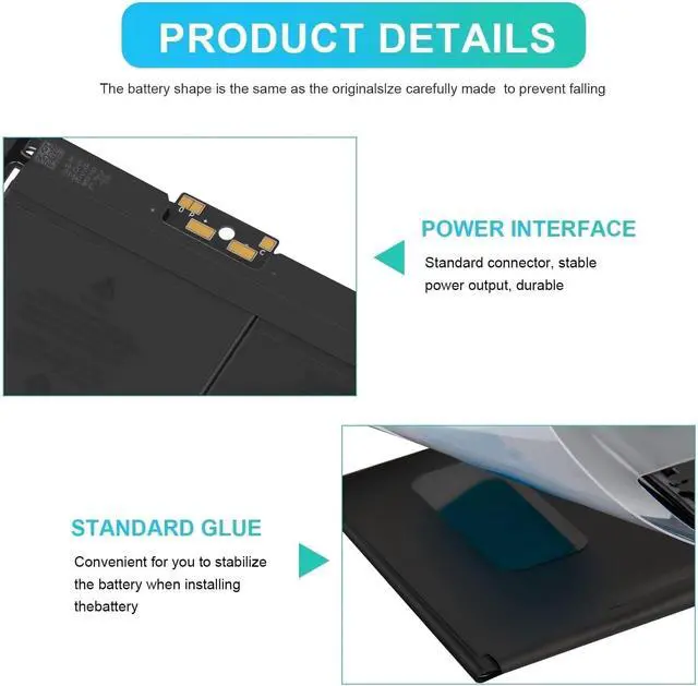 Alt view image 5 of 7 - A1534 A1527 A1705 (Early 2015 Early 2016 Mid 2017) Battery,Compatible for MacBook 12 Inch Retina EMC 2746 2991 3099 MNYG2 MLHA2 MNYF2 MF855