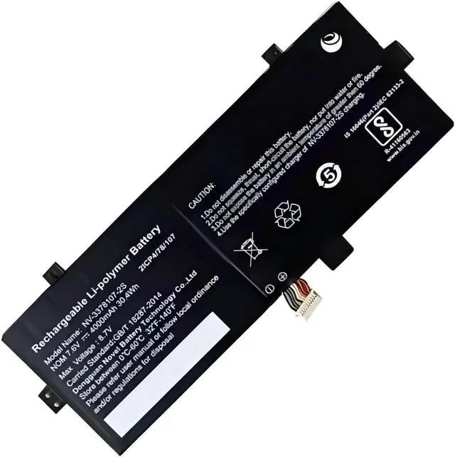 Alt view image 2 of 4 - NV-3378107-2S PL3378107P*2S Laptop Battery,Compatible for Vinga Twizzle J116 4000mAh WTL-3378107-2S 7.4/7.6V.(NV-3378107-2S)