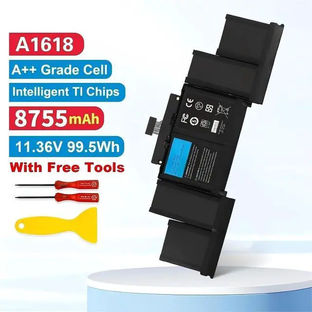 Alt view image 2 of 7 - 11.36V 99.5Wh A1618 Battery,Compatible for MacBook Pro 15" Retina A1398 2015 Year 020-00079 MJLQ2LL/A MJLT2LL/A with Tools