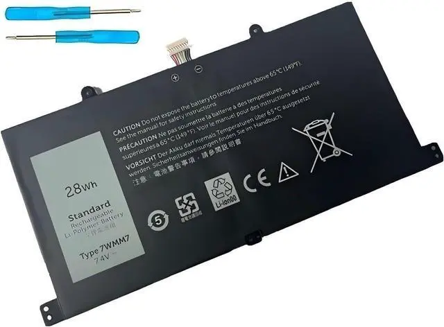 Main image of 7WMM7 Tablet CFC6C Laptop Battery,Compatible for Venue 11 Pro Keyboard Dock D1R74 7WMM7 7.4V 28WH.