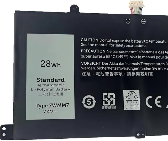 Alt view image 4 of 4 - 7WMM7 Tablet CFC6C Laptop Battery,Compatible for Venue 11 Pro Keyboard Dock D1R74 7WMM7 7.4V 28WH.