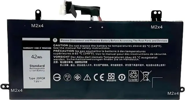 Main image of J0PGR 7.6V 42Wh Laptop Battery,Compatible for Latitude 12 5285/5290 2-in-1 Series | 5250mAh High Capacity | Compatible with T17G/X16TW/1WND8