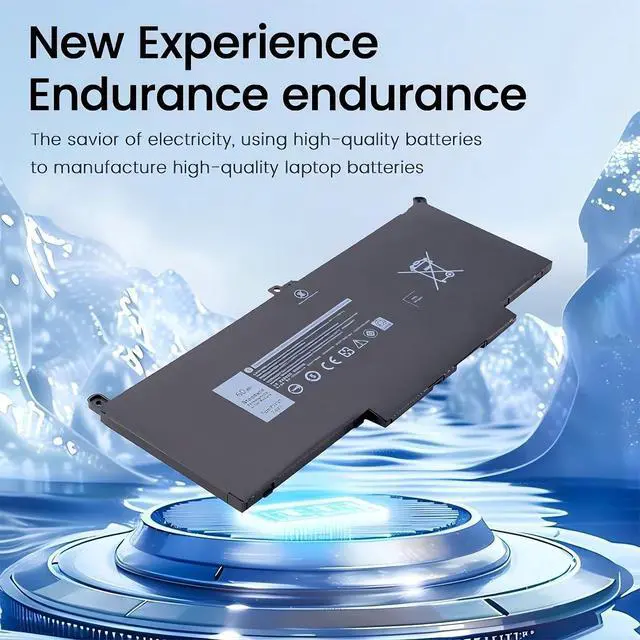 Alt view image 3 of 5 - F3YGT Laptop Battery,Compatible for Latitude 7480 12 13 7000 7280 7290 E7280 E7290 E7380 E7390 7000 7380 7390 7480 7490 2X39G 4.9 3.
