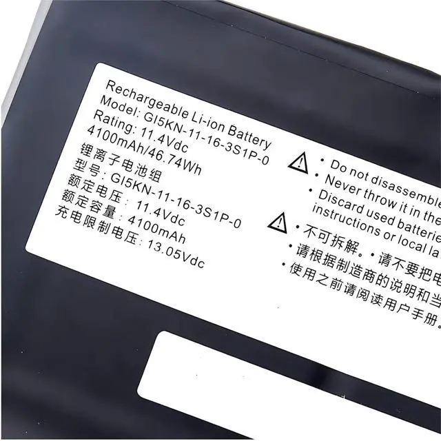 Alt view image 5 of 5 - GI5CN-00-13-3S1P-0 Battery,Compatible for Hasee Z7M-KP7GC KP7GT KP7EC Z7M-KP5GC MACHENIKE T90-Ti3C MACHENIKE FX600 FX500.