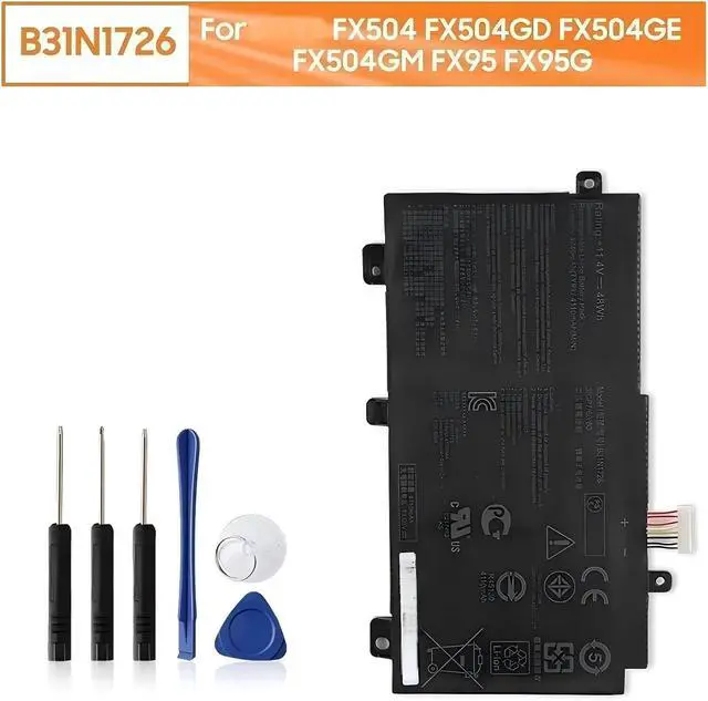 Alt view image 3 of 6 - Replacement Laptop Battery B31N1726,Compatible for ASUS FX504 FX504GD FX505 FX505G FX504G FX86 FX80G FX80GE/GD8750 FX95G Battery 4240mAh.(Short Battery Cable)